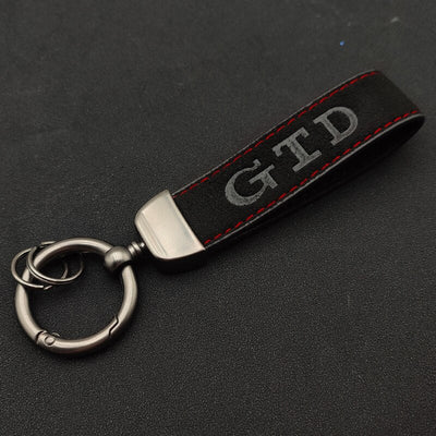 Porte-Clés VW Golf GTD Alcantara - vue de profil - Becquet Voiture