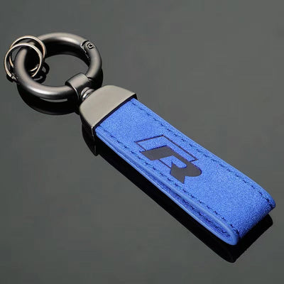 Porte-Clés VW Golf R MK7 Noir Bleu - vue de trois-quarts - Becquet Voiture