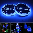 Porte-Gobelet LED Audi S Line 7 Couleurs Rechargeable Kit 2