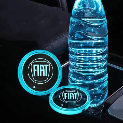 Porte-gobelet LED Fiat 7 couleurs USB IP67 éclairage intérieur - packshot studio - Becquet Voiture