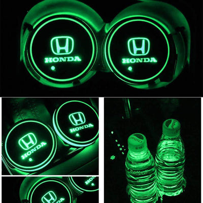 Porte-gobelet LED Honda 7 couleurs USB éclairage intérieur - vue arrière - Becquet Voiture