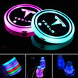 Porte-gobelet LED Tesla 7 couleurs USB éclairage intérieur capteur