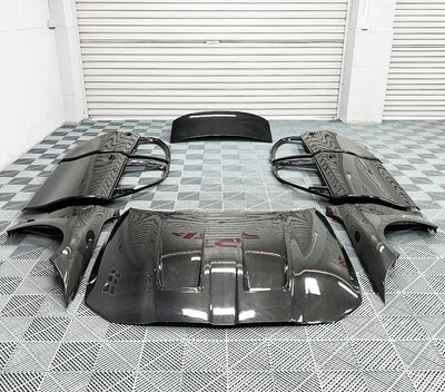 Portes Fibre Carbone BMW G80 M3 4 Pièces - vue de profil - Becquet Voiture