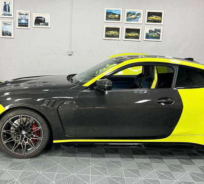 Portes Fibre Carbone BMW G82 M4 2 Pièces - vue de trois-quarts - Becquet Voiture
