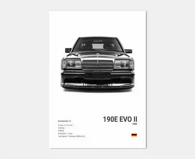 Poster toile Mercedes AMG 300 SL noir et blanc - vue arrière 2 - Becquet Voiture