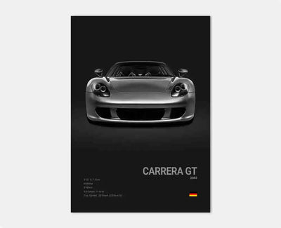 Poster toile Porsche 911 collection - vue de profil 4 - Becquet Voiture