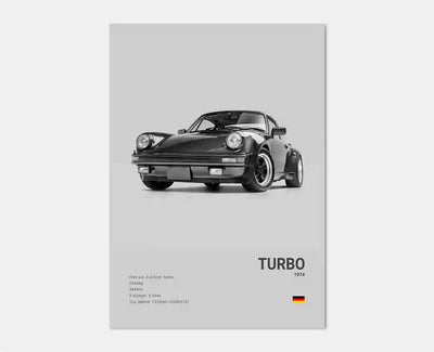 Poster toile Porsche 911 collection - vue rapprochée 2 - Becquet Voiture