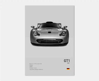 Poster toile Porsche 911 collection - vue rapprochée 3 - Becquet Voiture