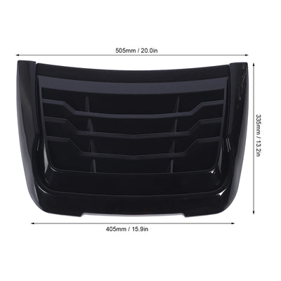 Prise d'Air de Capot Ford Ranger 2015-2022 Noir Brillant - packshot studio - Becquet Voiture