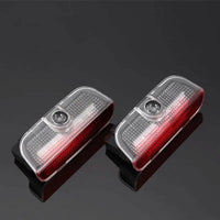 Projecteur LED de logo pour portière Volkswagen compatible Golf Passat - vue de profil - Becquet Voiture