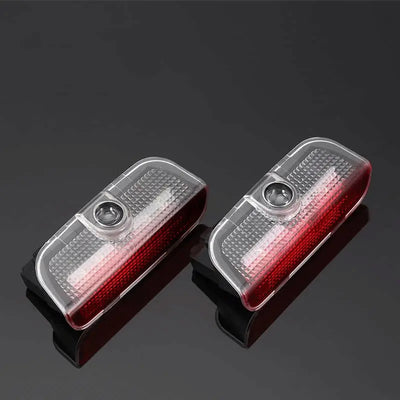 Projecteur LED de logo pour portière Volkswagen compatible Golf Passat - vue de profil - Becquet Voiture
