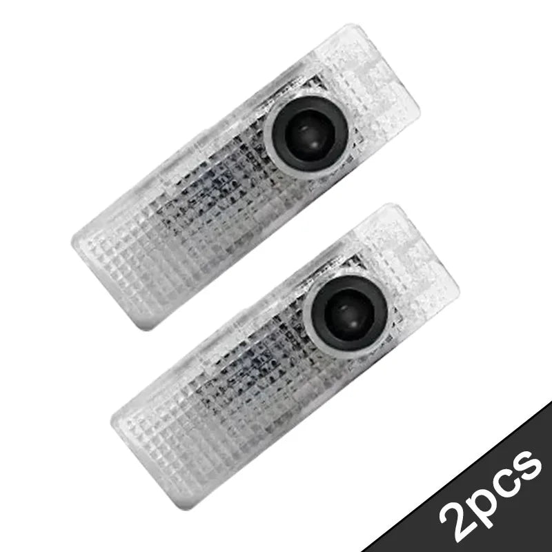 Projecteur LED de Portière Logo BMW (Lot de 2) - installé sur véhicule - Becquet Voiture