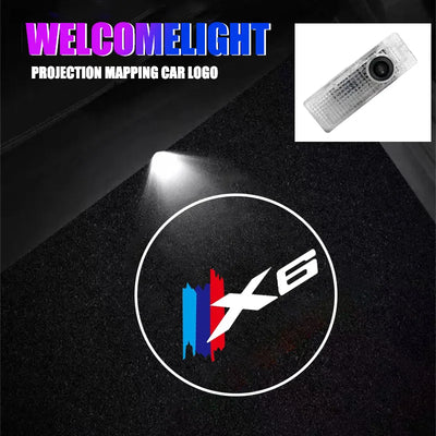 Projecteur LED de Portière Logo BMW (Lot de 2) - vue de profil - Becquet Voiture