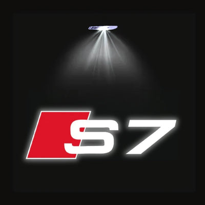 Projecteur LED Porte Logo Audi Éclairage Sol - vue arrière 2 - Becquet Voiture