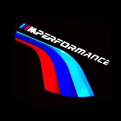 Projecteur LED Porte Logo BMW M Intensité - installé sur véhicule - Becquet Voiture