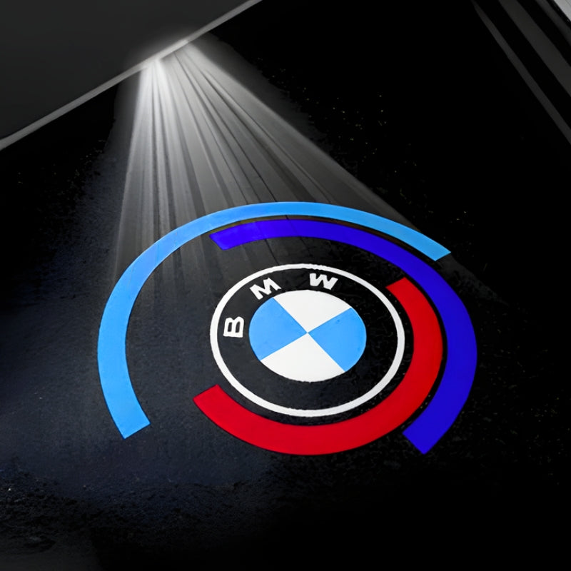 Projecteur LED Porte Logo BMW M Intensité - vue de face - Becquet Voiture