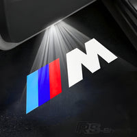 Projecteur LED Porte Logo BMW M Intensité - vue de profil - Becquet Voiture