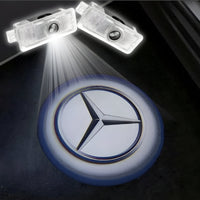 Projecteur LED Porte Logo Mercedes AMG - détail du montage - Becquet Voiture