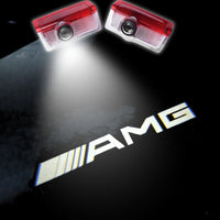 Projecteur LED Porte Logo Mercedes AMG - installé sur véhicule 2 - Becquet Voiture