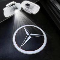 Projecteur LED Porte Logo Mercedes AMG - installé sur véhicule - Becquet Voiture