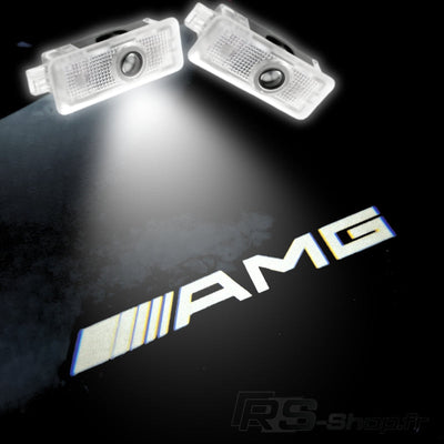 Projecteur LED Porte Logo Mercedes AMG - packshot studio 2 - Becquet Voiture