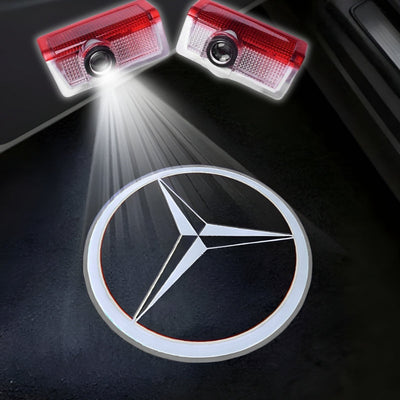 Projecteur LED Porte Logo Mercedes AMG - vue arrière - Becquet Voiture