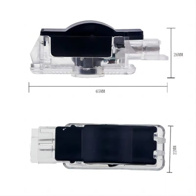 Projecteur logo porte voiture Mercedes Benz Affalterbach - vue arrière - Becquet Voiture