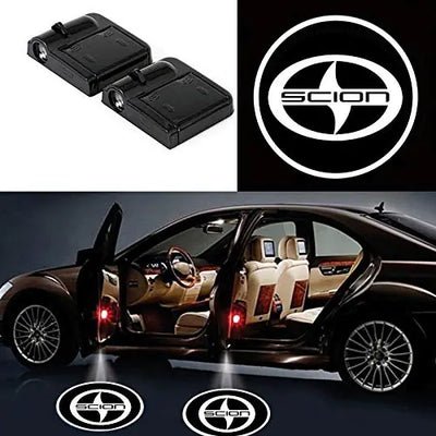 Projecteur Porte LED Scion Logo HD Kit 2 - vue de face - Becquet Voiture