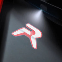 Projecteurs LED Porte Logo Peugeot GT R - vue arrière - Becquet Voiture