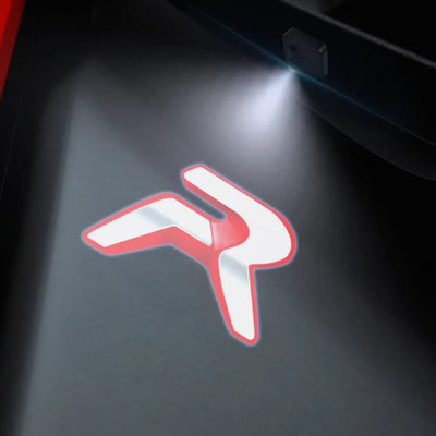 Projecteurs LED Porte Logo Peugeot GT R - vue arrière - Becquet Voiture
