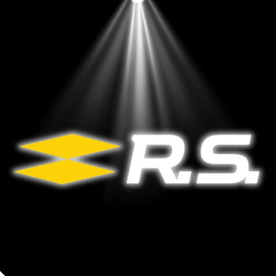 Projecteurs LED Porte Logo Renault RS GT Alpine - vue de trois-quarts - Becquet Voiture