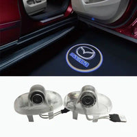 Projecteurs LED porte Mazda projection logo - lot de 2 - vue de profil - Becquet Voiture