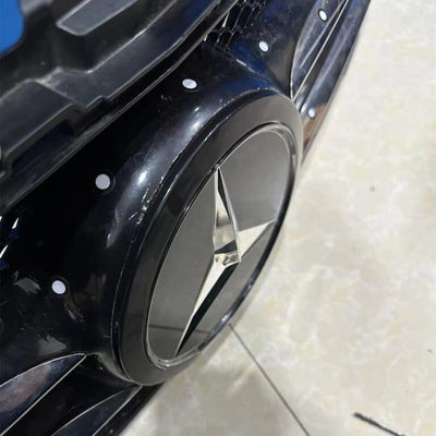 Projecteurs LED Porte Mercedes Logo HD Kit 2 - installé sur véhicule - Becquet Voiture