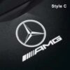 Projecteurs LED Porte Mercedes Logo HD Kit 2 - vue de dessus - Becquet Voiture