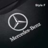 Projecteurs LED Porte Mercedes Logo HD Kit 2 - vue de profil 2 - Becquet Voiture