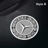 Projecteurs LED Porte Mercedes Logo HD Kit 2 - vue rapprochée - Becquet Voiture