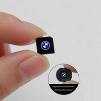 Projecteurs LED portière BMW 2x logo haute définition plug-and-play - détail du montage - Becquet Voiture
