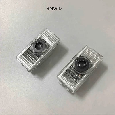 Projecteurs LED portière BMW 2x logo haute définition plug-and-play - vue de dessus - Becquet Voiture