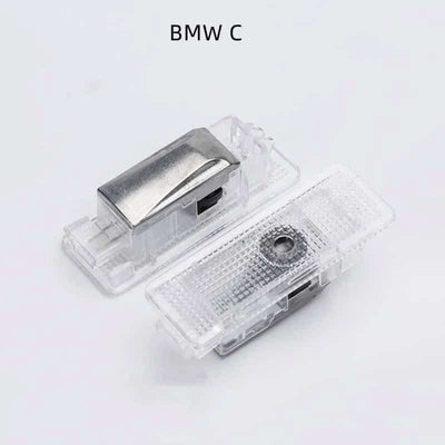 Projecteurs LED portière BMW 2x logo haute définition plug-and-play - vue rapprochée - Becquet Voiture