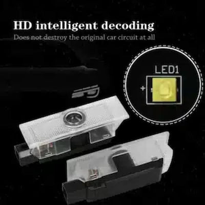 Projecteurs Porte Alfa Romeo LED Logo HD Kit 2 - vue arrière - Becquet Voiture