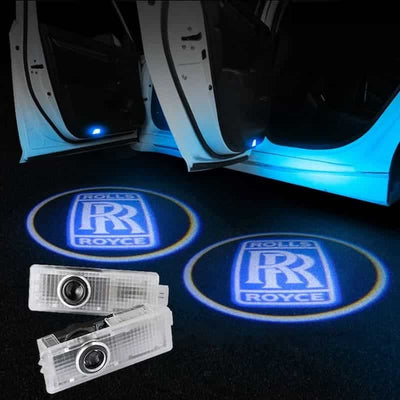 Projecteurs Porte Rolls-Royce LED Logo HD Kit 2 - vue de face - Becquet Voiture