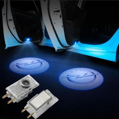 Projecteurs Portière Opel LED Logo HD Kit 2 - vue de face - Becquet Voiture