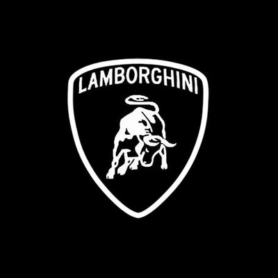 Projection Logo Lamborghini LED Portière Kit 2 - vue arrière - Becquet Voiture