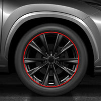 8M Adhesive Car Rim Edge Protector - fitted on vehicle - Becquet Voiture