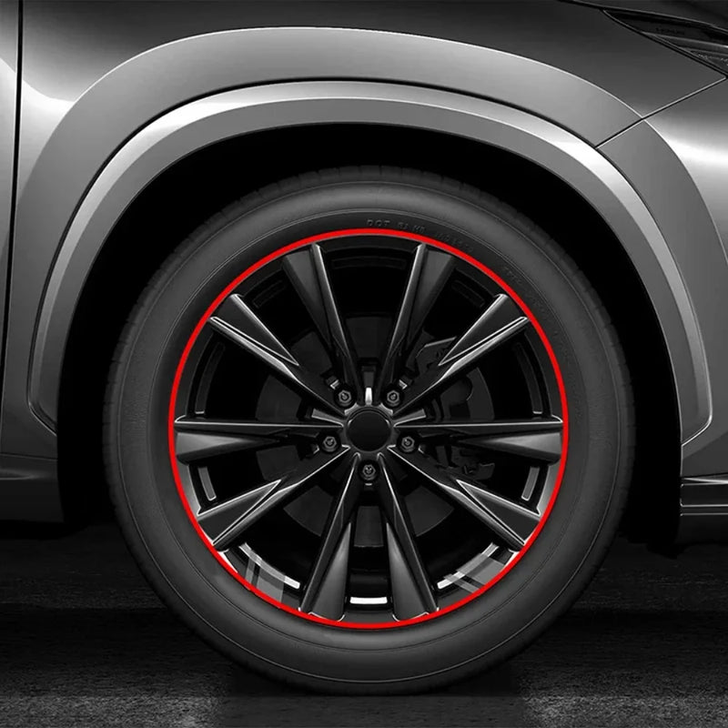 8M Adhesive Car Rim Edge Protector - fitted on vehicle - Becquet Voiture