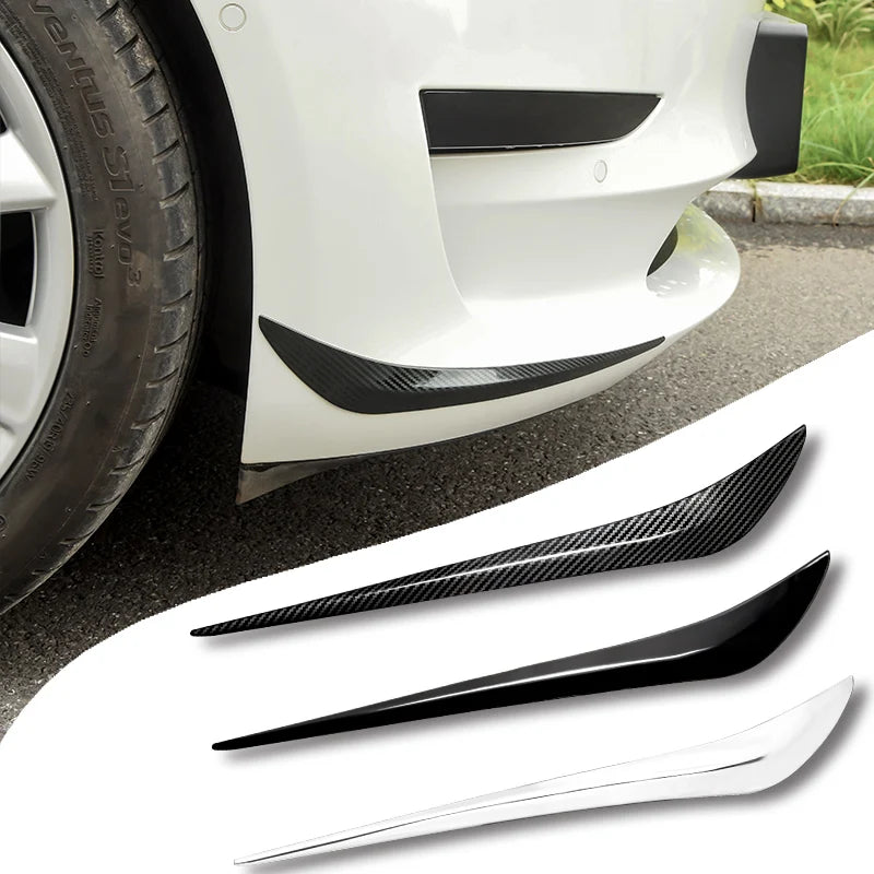 Protection d'Angle de Pare-Chocs Tesla Model 3 - vue de face - Becquet Voiture