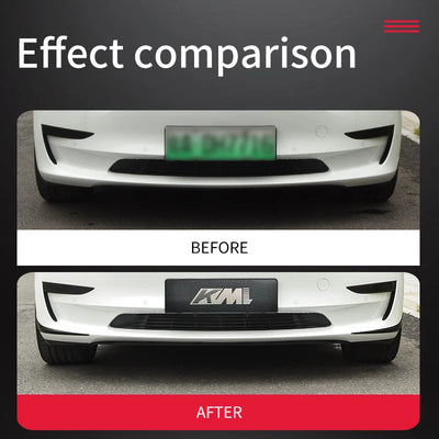 Protection d'Angle de Pare-Chocs Tesla Model 3 - vue de profil - Becquet Voiture