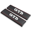 Protège Ceinture GTD Cuir Noir Rouge
