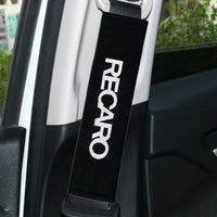 Protège Ceinture RECARO Universel Noir Blanc Rouge Bleu - vue de profil - Becquet Voiture