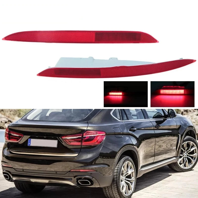 Réflecteur de Pare-Chocs Arrière LED BMW X6 F16 2014-2018 - vue de face - Becquet Voiture